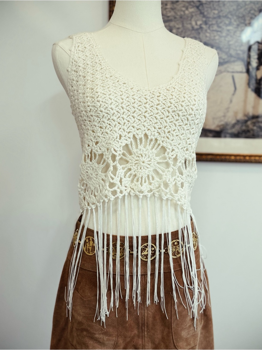 ✨ FREE PEOPLE crochet top
